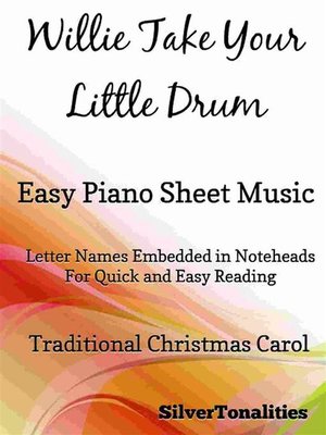 cover image of Willie Take Your Little Drum Pat a Pan Easy Piano Sheet Music